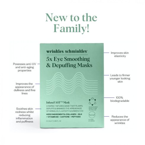 Fátyolmaszk SZEMKÖRNYÉK - InfuseFAST Eye Sheet Mask - 5 PÁR